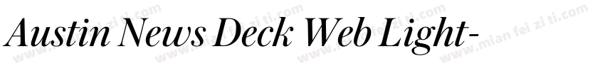 Austin News Deck Web Light字体转换